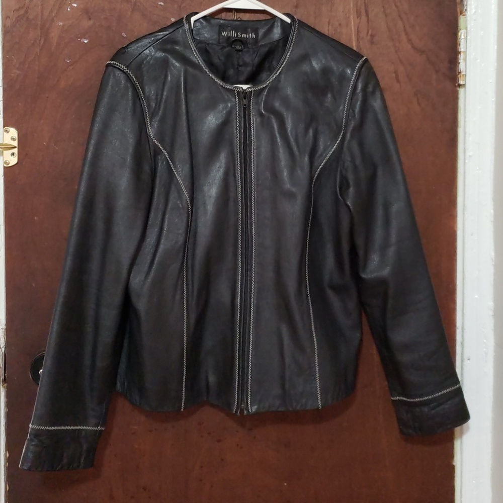 Lady leather jacket